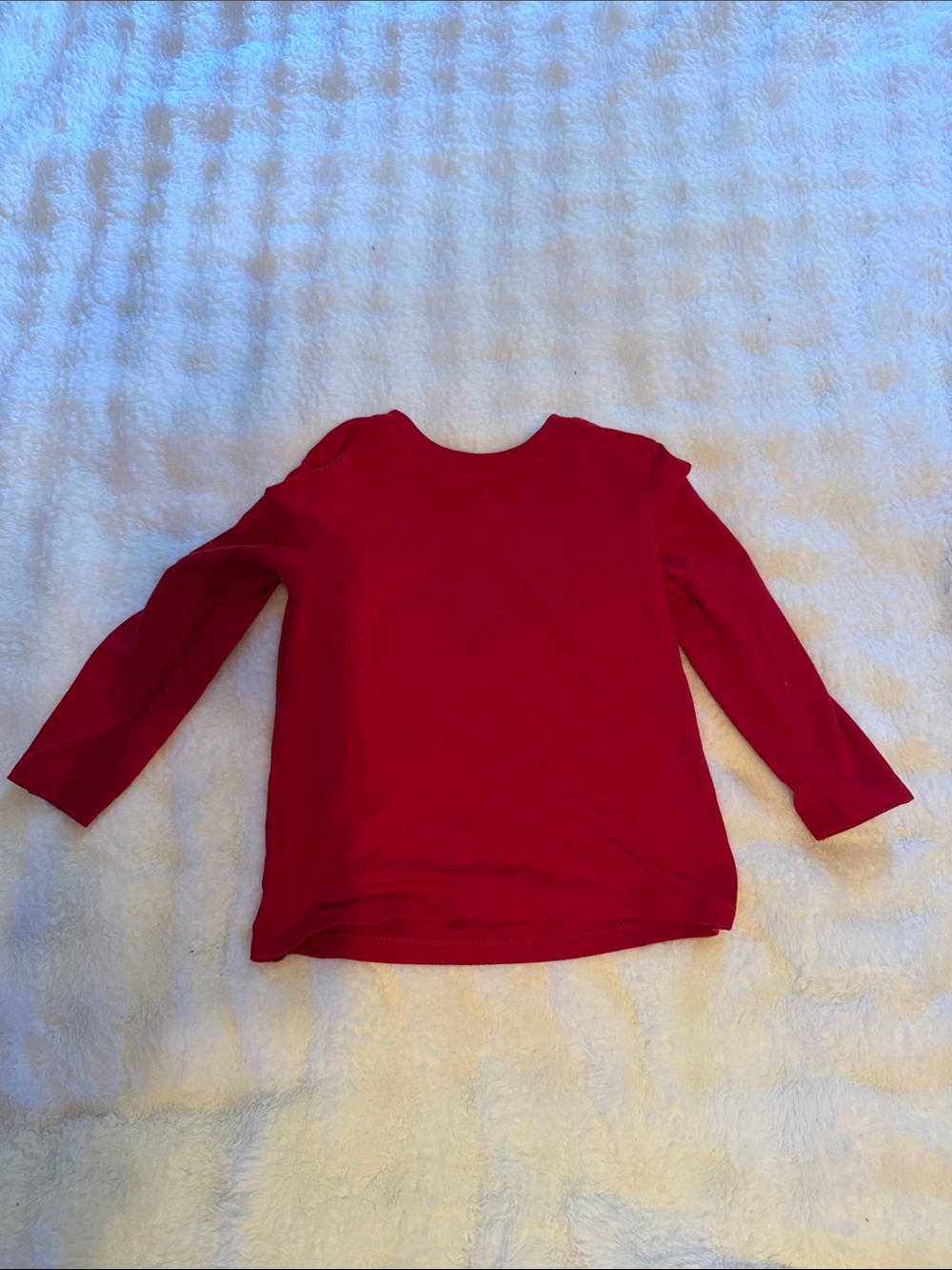 Cat & Jack Red Long Sleeve Crewneck Top for Kids